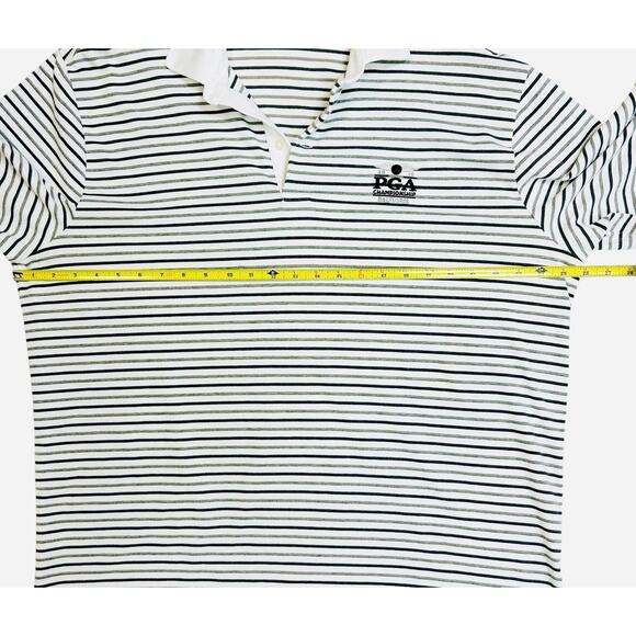 Ralph Lauren Polo Golf Shirt Men XL Performance Pima Blend Striped Baltusrol PGA - Picture 5 of 7